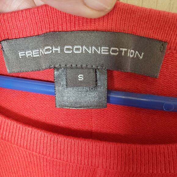French Connection Red oversized round neck sweater size small - Picture 4 of 5